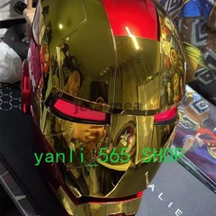 US! Iron Man Gold Mask Cosplay AUTOKING MK5 1:1 Helmet Wearable Voice-control