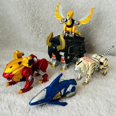 Bandai Japan DX Megazord Power Rangers Wild Force Sentai Gaoranger Gao King set