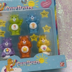 Care Bears Set Of 5 Figurines Approx. 2.25″ Tall 2003 Play Along Set Mint In Pkg