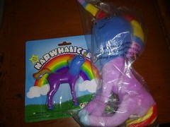 Narwhalicorns: (1) 5″ Bendable Figure & (1) 13″ Plush 1/2 Narwhal & Unicorn OTWT