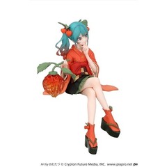 FuRyu Hatsune Miku Noodle Stopper Figure Unisex OS Red New Autumn Hozuki Ver