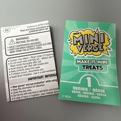 MGA’s Mini verse Make It Mini Treats Mini Collectibles Blue Raspberry Icee Read