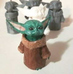 Baby Yoda The Child Figure DIY or Painted Miniature 3D Printed