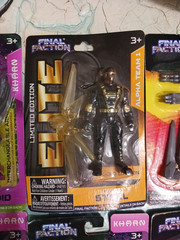 Final Faction lot. Synthoid action figure, Elite gold Steel, scourge, striker +