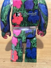 Medicom BE@RBRICK Andy Warhol Flowers 100% 400% Bearbrick Figure Set READ