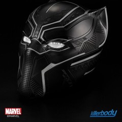 Killerbody Authentic Black Panther 1:1 LED Eyes Wearable Helmet Cosplay Props