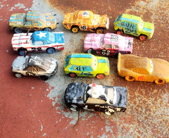 Disney Pixar Cars Thunder Hollow Demolition Derby Rare Character Lot Bundle 9