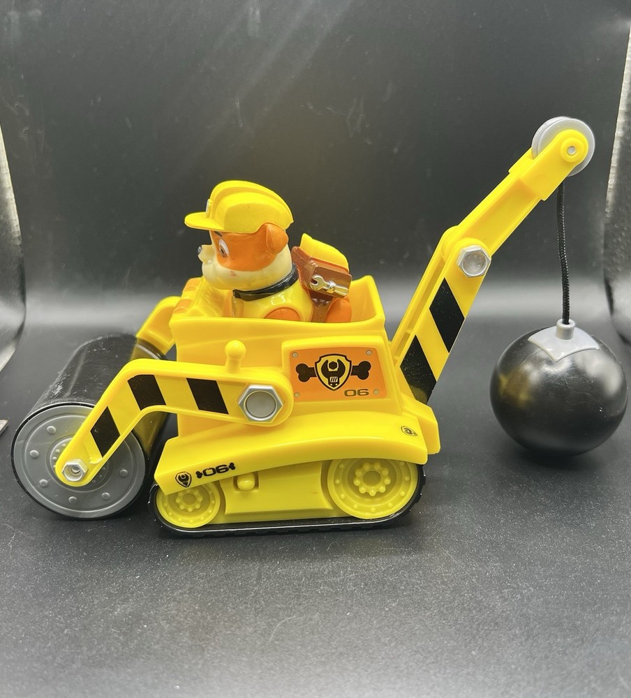 Paw Patrol – Rubble’s Steam Roller/Recking Ball Vehicle with Figure