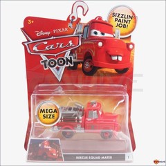 Disney Pixar Cars Toon Rescue Squad Mater #1 Mega Size red truck by Mattel