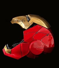 AUTOKING Iron Man Marve MK5 Helmet Jarvis Voice-control Open-close Light Mask