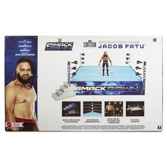 WWE Smackdown Real Scale Wrestling Ring Playset w/ Jacob Fatu Ultimate Edition