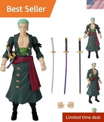 One Piece – Roronoa Zoro Action Figure | One Piece 6 Inch Action Figure – Ror…