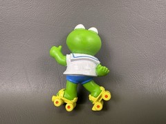 Vintage 1986 Muppet Babies Kermit The Frog Roller Skating 2.5” PVC Figure Cake X
