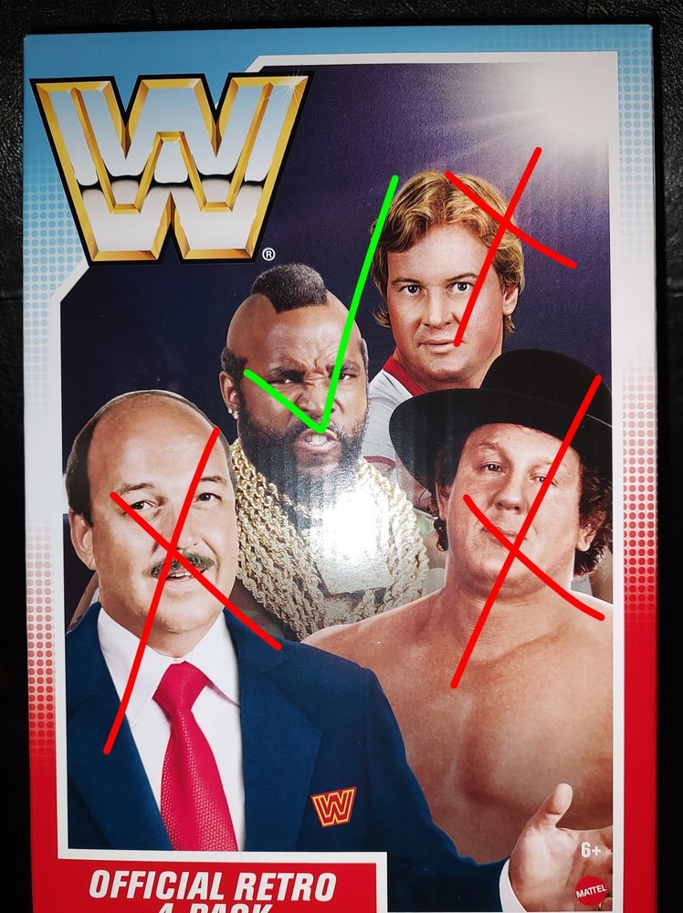 WWF RETRO WWE MATTEL Mr.T aka B.A. BARACUS HASBRO STYLE MOC BRAND NEW SEALED