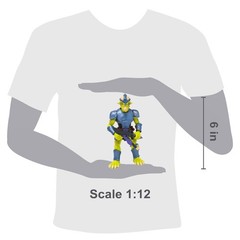 Boss Fight Studio Saurozoic Warrior Seph Rasan Futuristic, Armored Dinosaur Hero