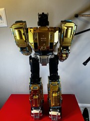 TRANSFORMING ROBOT SAMS CLUB MEMBER’S MARK HUGE 23″ GOLDTONE TO BLUE TOY TESTED
