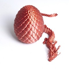 3D Printed Dragon Egg Model,Articulated Animals Figure,Fidget Toys Home Decor