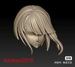 1:6 1:12 1:18 Anime Cute Girl Head Sculpt For 12” 6” 3.75”Action Figure Doll