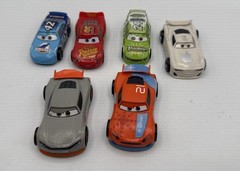 Disney Store – Pixar CARS Plastic Mixed Lot of 6 Cake Topper Light Weight Lot