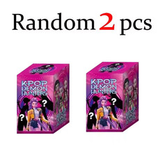 6PCS/1BOX Anime Kpop Devil Hunter Blind Box Disassembly Fun Blind Bag Small