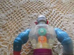 Vintage Mattel 1985 MOTU He Man ROBOTO Action Figure COMPLETE w ALL 3 Attachment