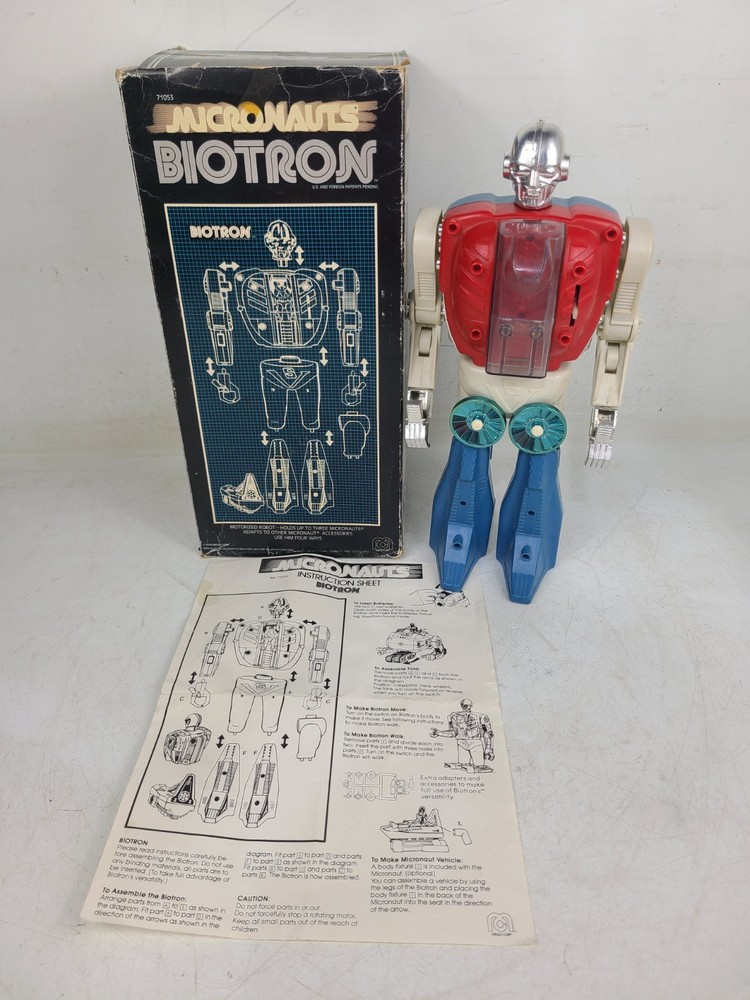 Vintage Mego Micronauts Biotron With Box 71053 (MOTOR DOESNT WORK)