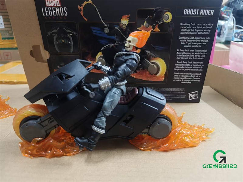 Ghost Rider Statue Figure Model 17cm PVC ABS Toy Anime Around In Box US Stock