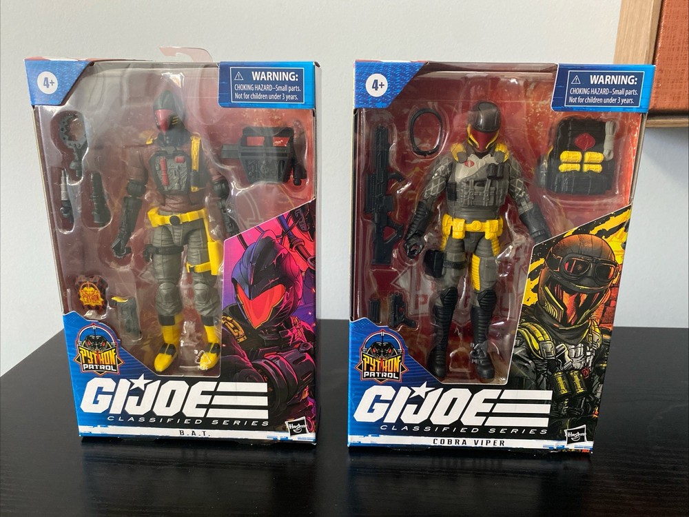 G.I. Joe Classified #41 & 42 – Python Patrol BAT & Cobra Viper – SEALED