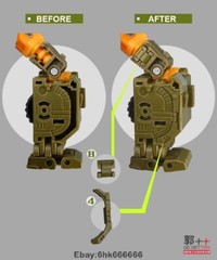 GO BETTER Filler Upgrade Kit For Studio Series SS86 Brown Filling Parts in stock