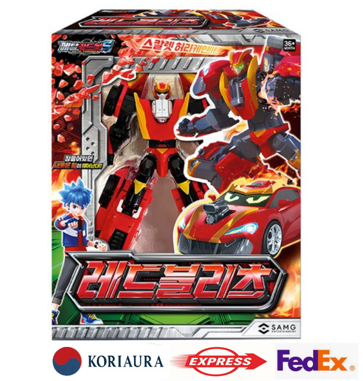 Metal Cardbot S Season2 REDBLITZ Transformer Robot Muscle Car Figure Toy 2024