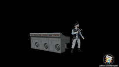 Yavin IV War Room Computer Bank for 3.75 IN 1:18 scale FIGURE DIORAMA STAR WARS