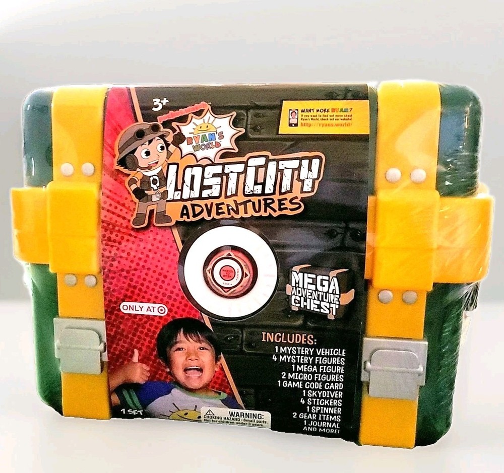 Ryan’s World Lost City Adventures Mega Adventure Chest Case Target Exclusive NEW