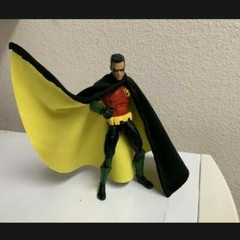 Custom Robin Wired Cape Mcfarlane DC Multiverse Batman 1/12 Animated NOT FIGURE