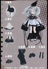 Momotale Paradise Lost Witch Series Bjd Hang Card Action Figure Official Gift