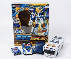 [2025 NEW] SAMG Metal Cardbot S Season 2 BLUECOP TRINITY 3-in-1 Combined Robot
