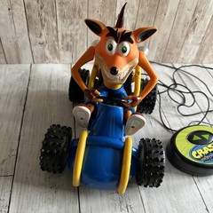 VINTAGE EZ TEC CRASH BANDICOOT REMOTE CONTROL CAR 2000 BATTERY TESTED WORKS