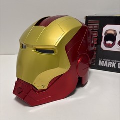 Iron Man Mark VII Headgear 1:1 Helmet LED Eyes Gold CG7248 Wearable New in Box