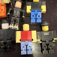 Lot of 8 ROBL0X Fig with MATT DUSEK Series 1 Pumpkin Hat Helmet & Staff NO CODE