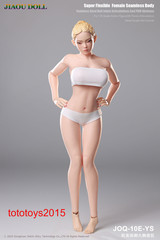 JIAOU DOLL 1/6 JOQ-10E European Female Big Bust Steel Skeleton Figure Body Toy