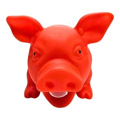 8″ Snorting Colored Rubber Pigs (Pink, Blue, Red, Purple) Squeezable Noisemakers