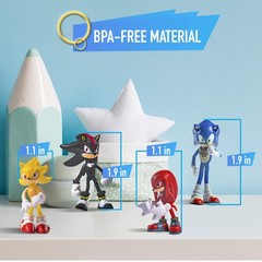 Sonic The Hedgehog Action Figures 12PCS Sonic Party Favors Cake Toppers 2.5inch