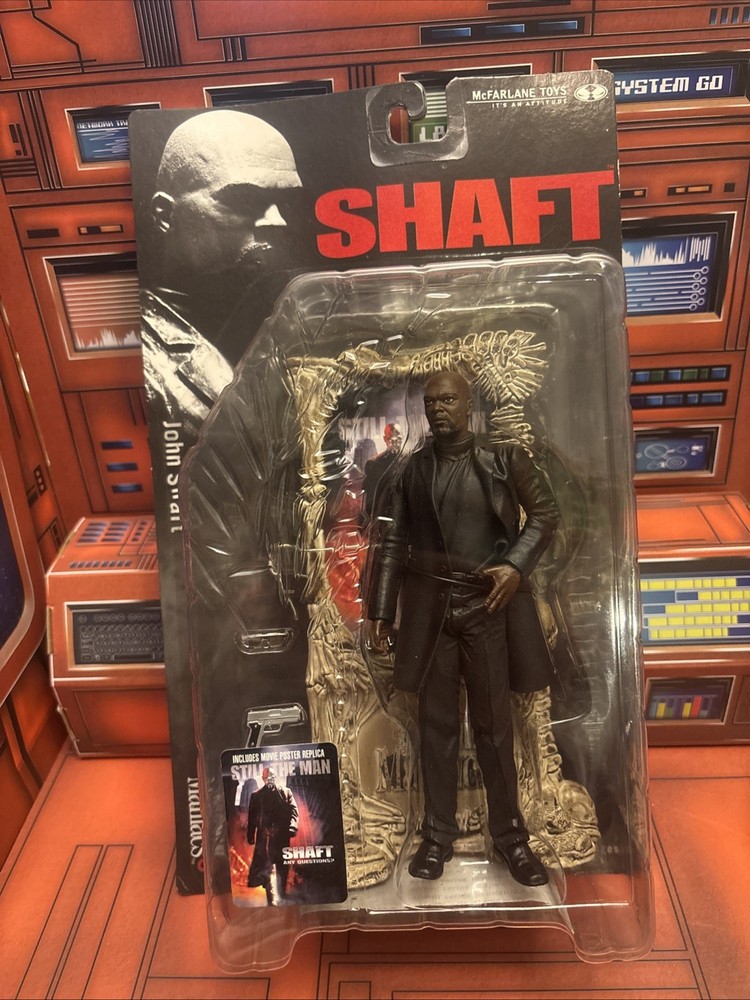 McFarlane Toys 1999 Movie Maniacs 3 Shaft Samuel L. Jackson Collectible
