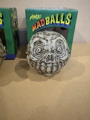 Madballs Mondo Set Glow In The Dark Skull Face Slobulus Horn Head Toy Figure OOP