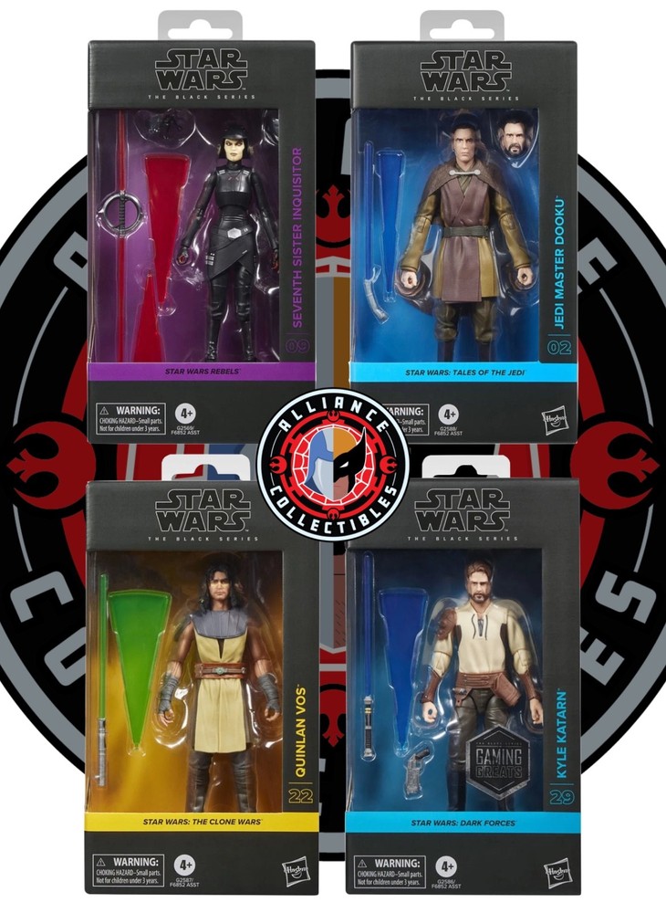 *PRESALE* 2026 Star Wars Black Wave 2 DOOKU VOS KATARN SISTER 6″ Hasbro Fig Lot
