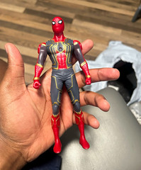 Marvel Spider-Man Action Figure Plastic Red/Black/Gold Comic Book Hero