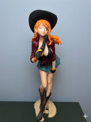 Boxed Cowboy Nami Zoro Luffy PVC Figure Collectible Model Toy Gift Set Anime