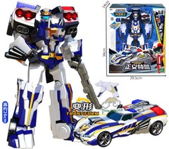 Tobot V Galaxy Detectives Sergeant Justice Transforming Robot Figure Toy