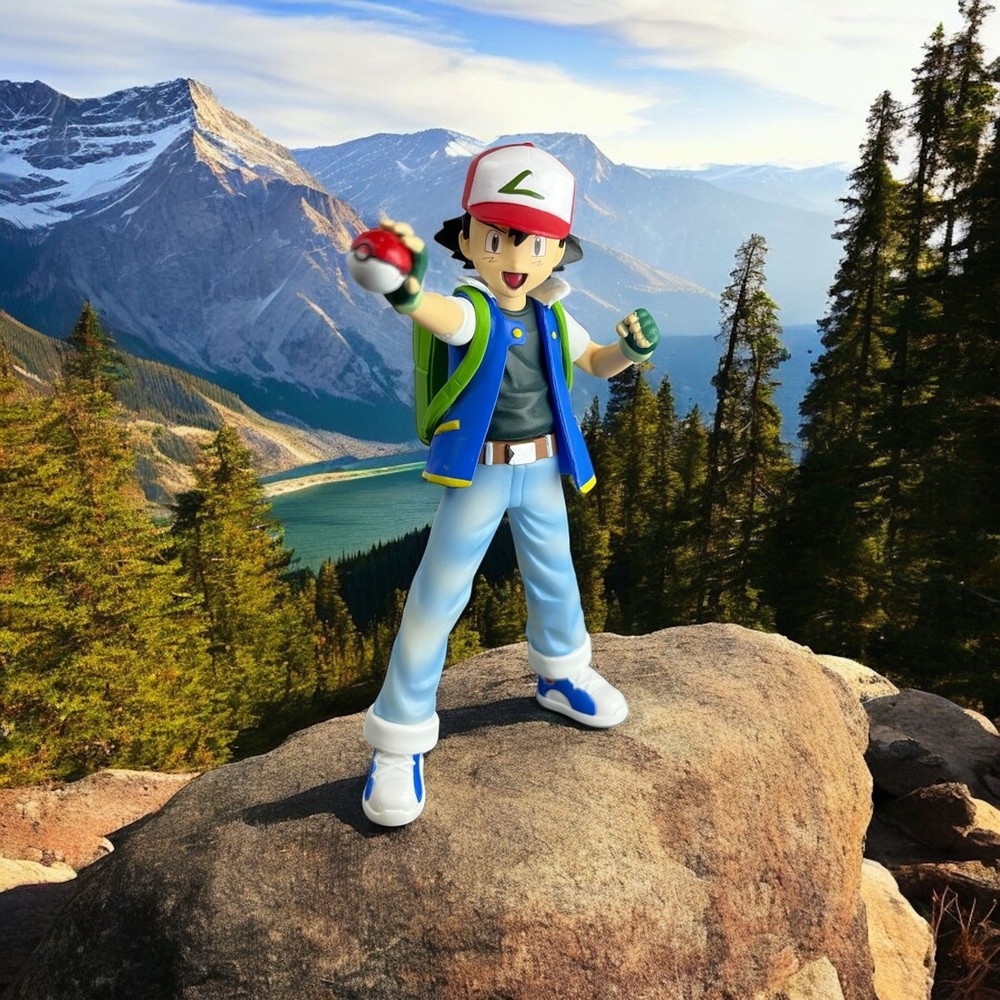 Ash Ketchum Collectible Display Anime Model Figure 5in – Trainer