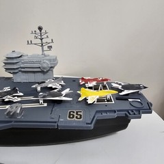 Toy Essentials 27 Inch Aircraft Carrier with 16 Fighter Jets