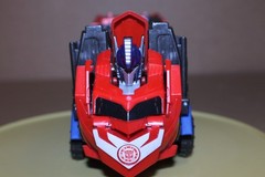 USED Transformers Robots in Disguise Mega Optimus Prime Large Action Figure 2015